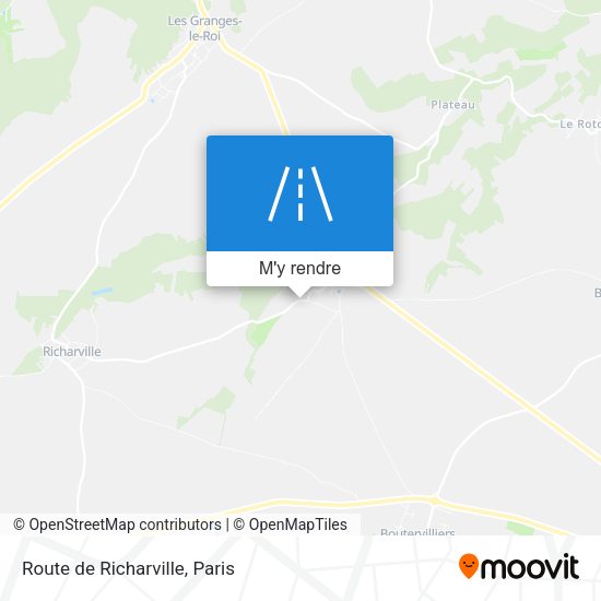 Route de Richarville plan