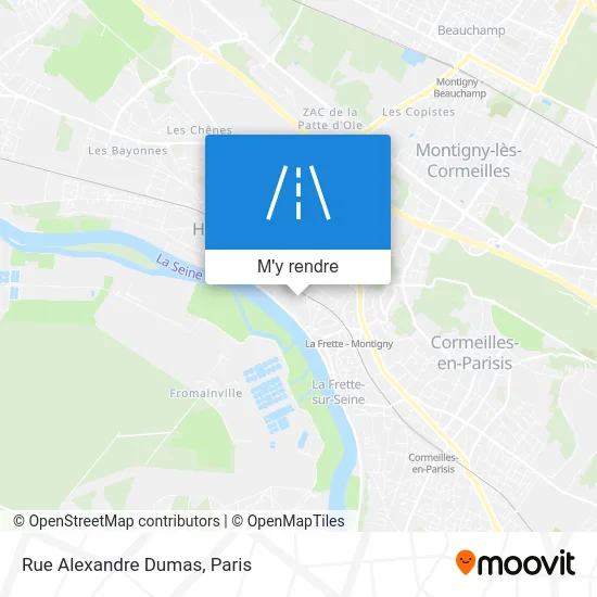 Rue Alexandre Dumas plan
