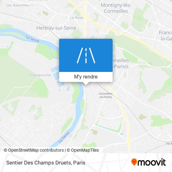 Sentier Des Champs Druets plan