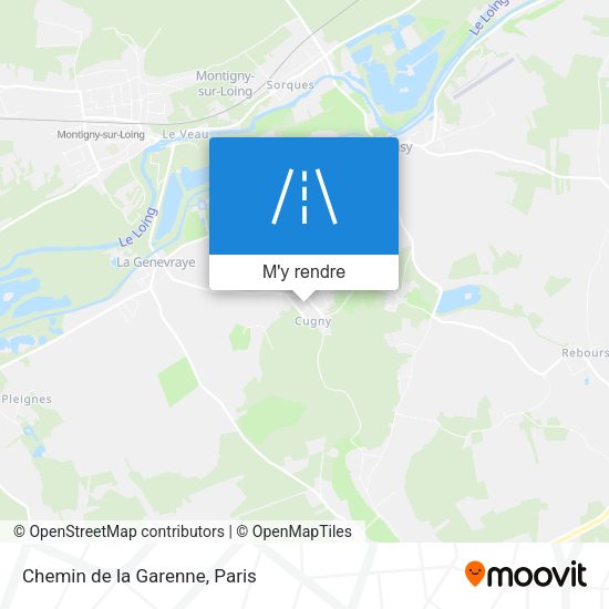 Chemin de la Garenne plan