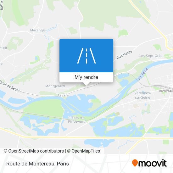 Route de Montereau plan