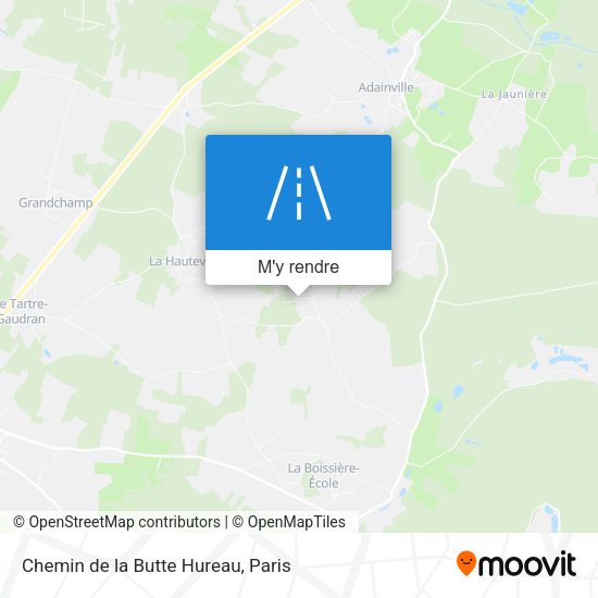 Chemin de la Butte Hureau plan