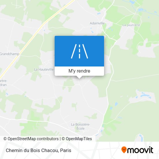 Chemin du Bois Chacou plan