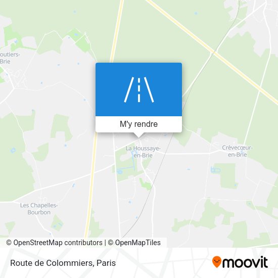 Route de Colommiers plan