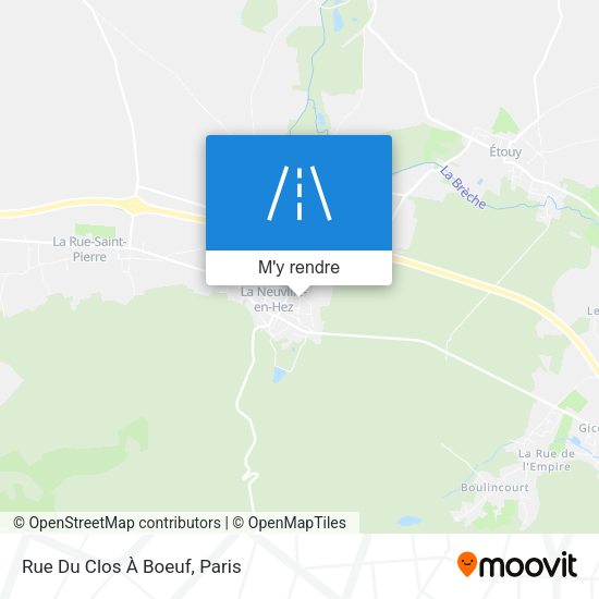 Rue Du Clos À Boeuf plan