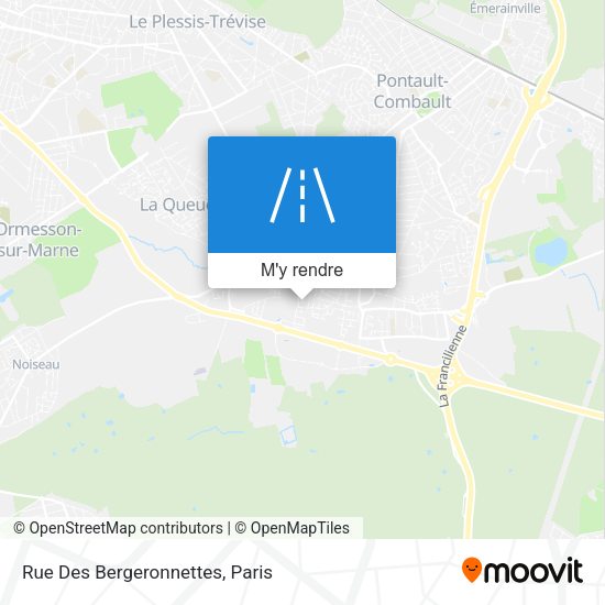 Rue Des Bergeronnettes plan