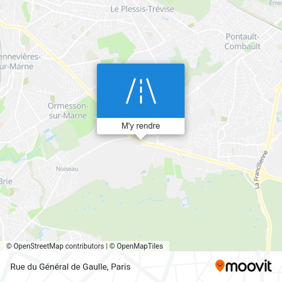 Rue du Général de Gaulle plan