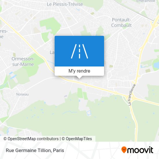 Rue Germaine Tillion plan