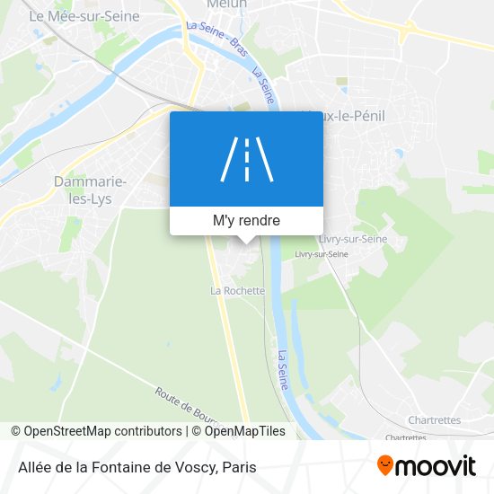 Allée de la Fontaine de Voscy plan