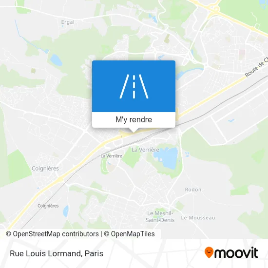 Rue Louis Lormand plan