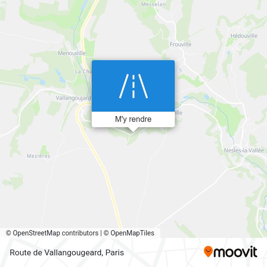 Route de Vallangougeard plan