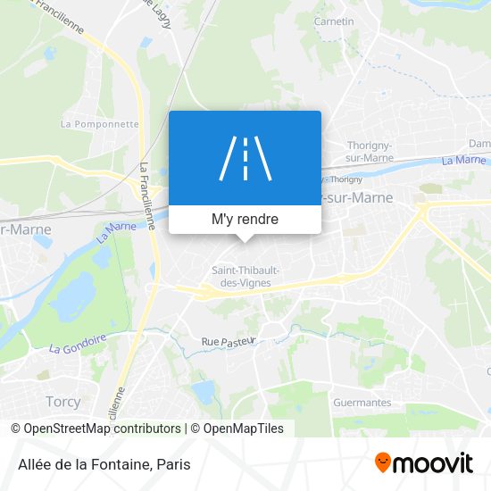 Allée de la Fontaine plan