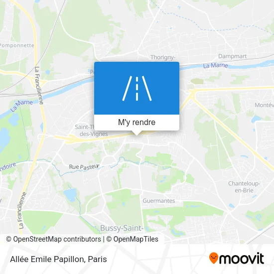 Allée Emile Papillon plan