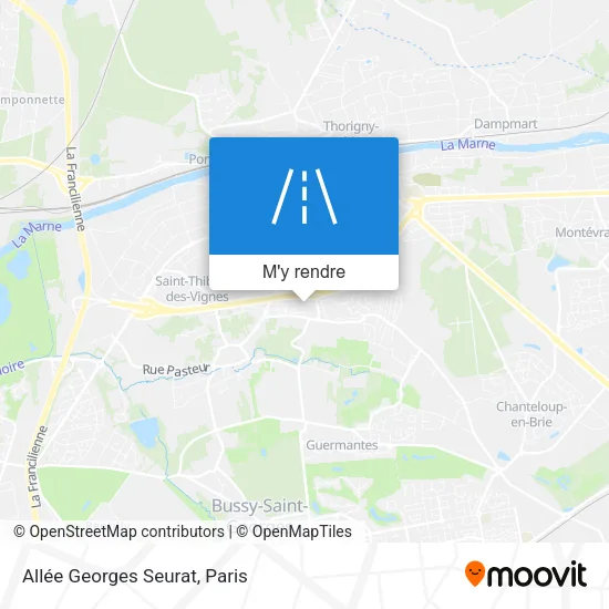 Allée Georges Seurat plan