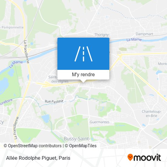 Allée Rodolphe Piguet plan