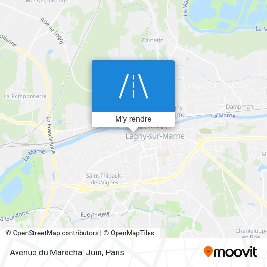 Avenue du Maréchal Juin plan