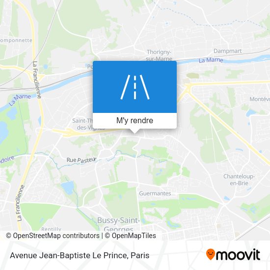 Avenue Jean-Baptiste Le Prince plan