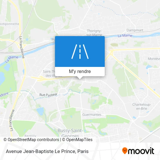 Avenue Jean-Baptiste Le Prince plan
