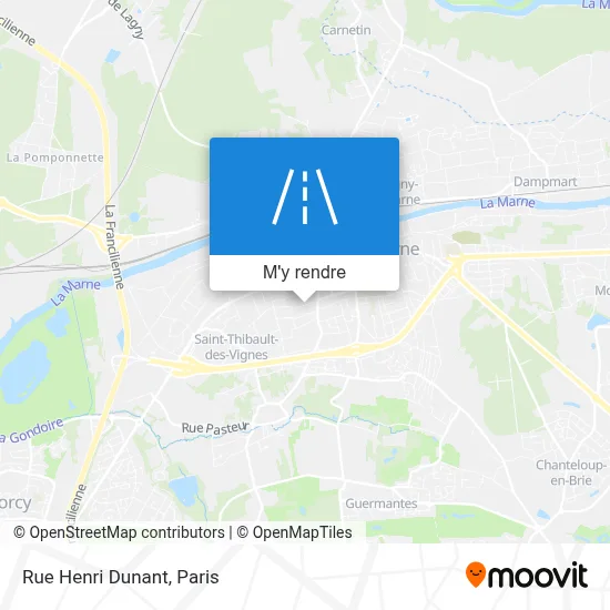 Rue Henri Dunant plan