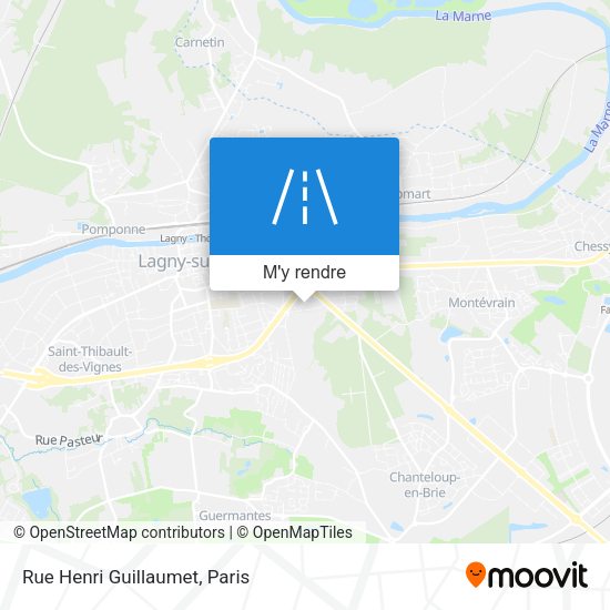 Rue Henri Guillaumet plan