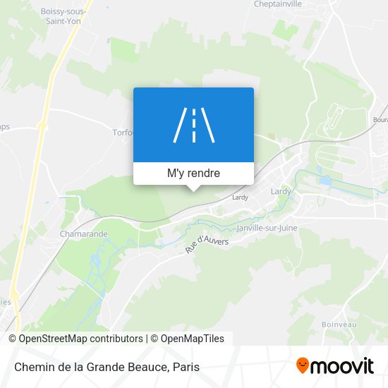 Chemin de la Grande Beauce plan