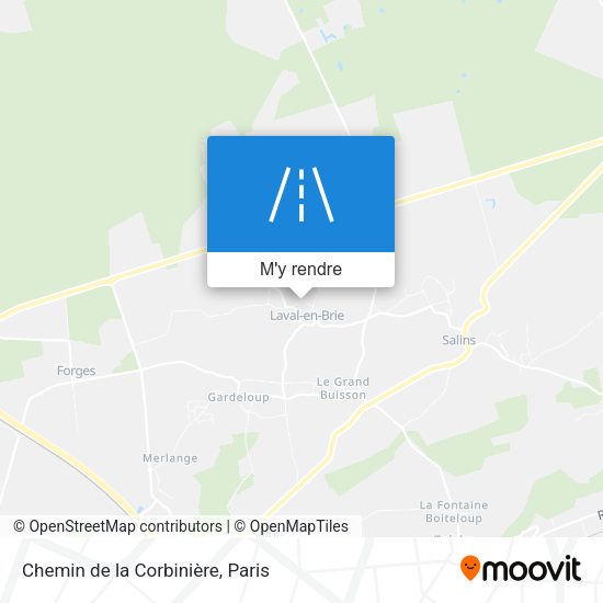 Chemin de la Corbinière plan