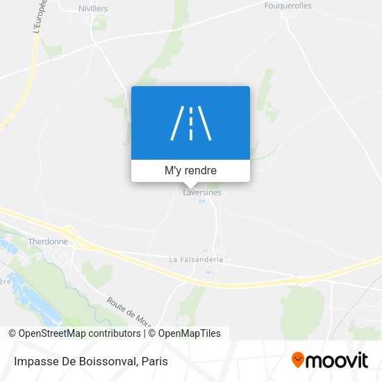 Impasse De Boissonval plan