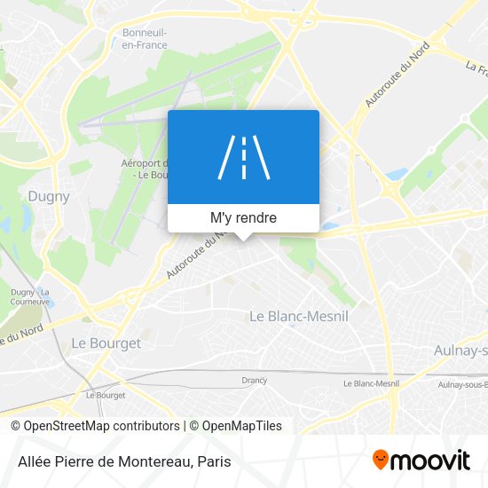 Allée Pierre de Montereau plan