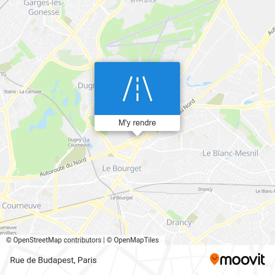 Rue de Budapest plan