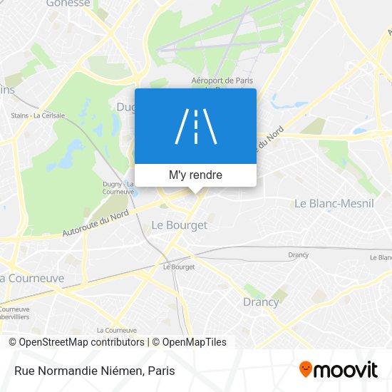 Rue Normandie Niémen plan