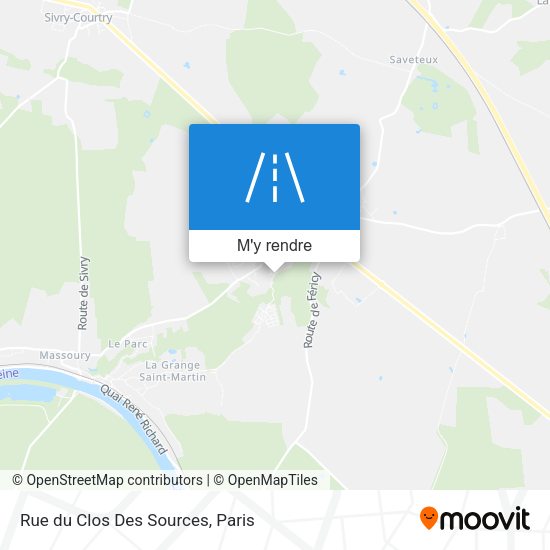 Rue du Clos Des Sources plan