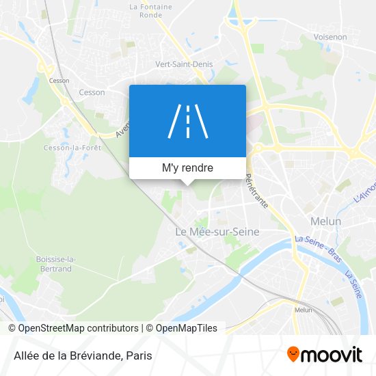 Allée de la Bréviande plan