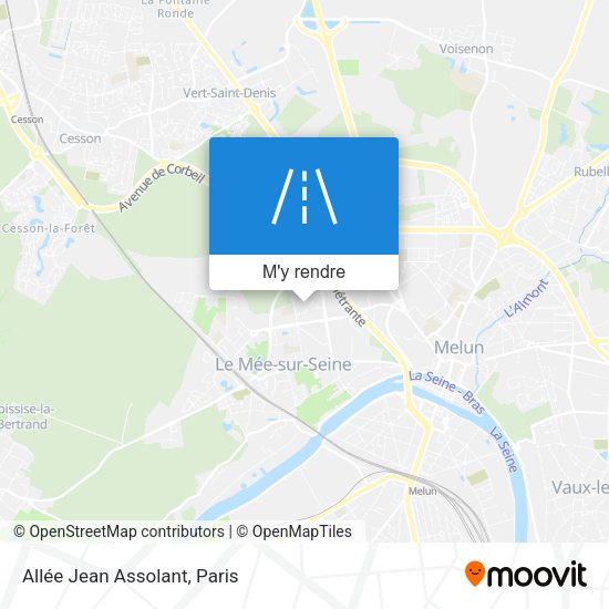 Allée Jean Assolant plan