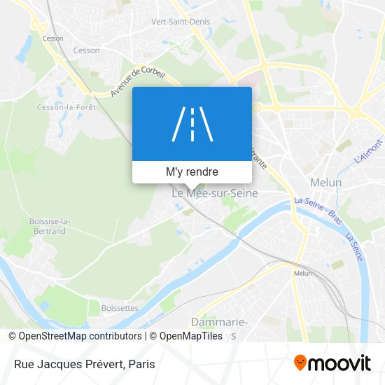 Rue Jacques Prévert plan