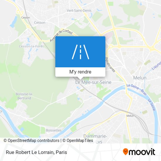 Rue Robert Le Lorrain plan