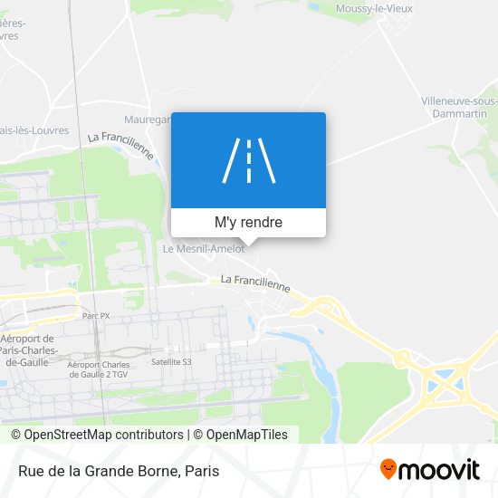 Rue de la Grande Borne plan