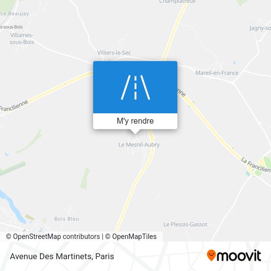 Avenue Des Martinets plan