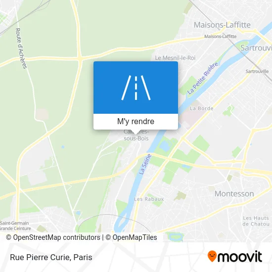 Rue Pierre Curie plan