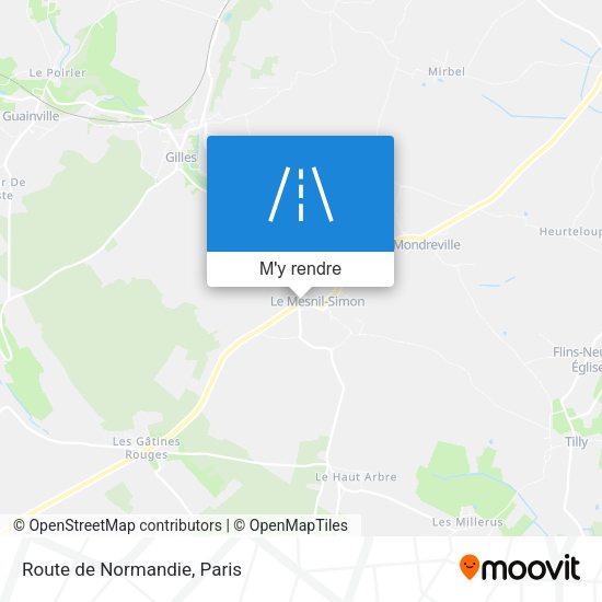 Route de Normandie plan