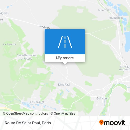 Route De Saint-Paul plan