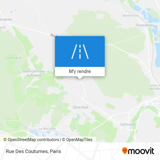 Rue Des Coutumes plan