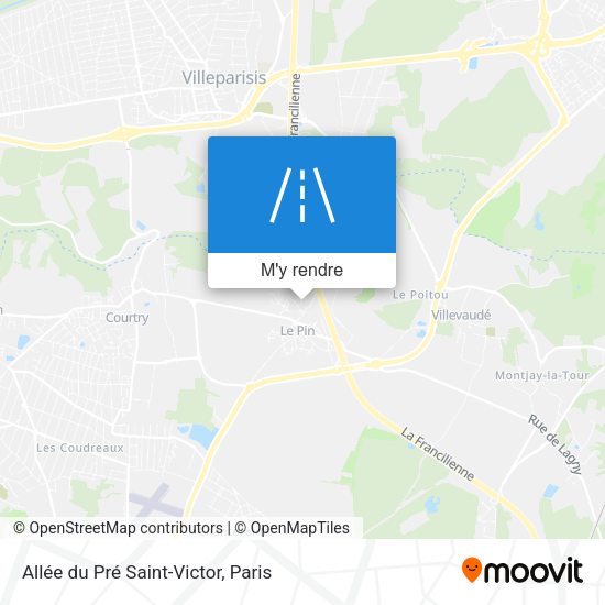 Allée du Pré Saint-Victor plan
