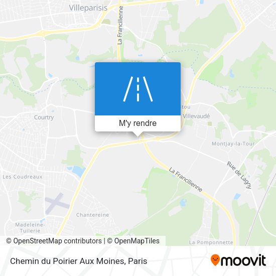 Chemin du Poirier Aux Moines plan