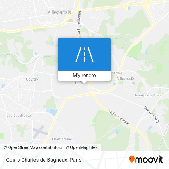 Cours Charles de Bagneux plan