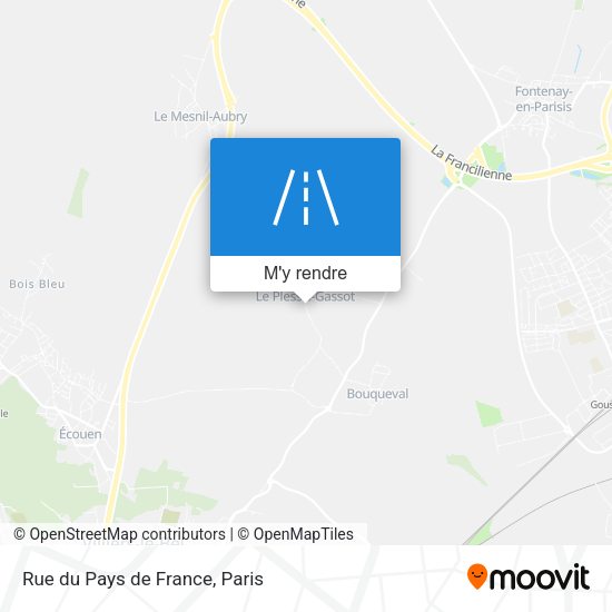 Rue du Pays de France plan