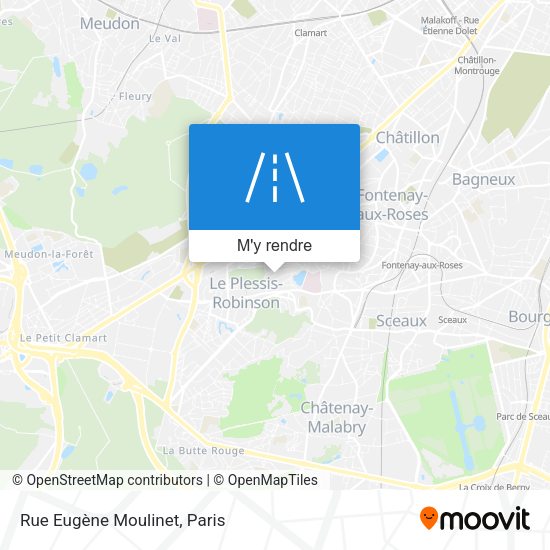 Rue Eugène Moulinet plan