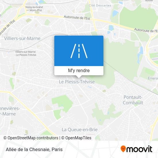 Allée de la Chesnaie plan