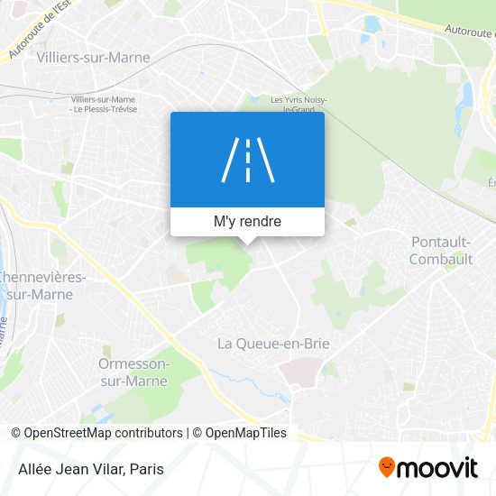 Allée Jean Vilar plan