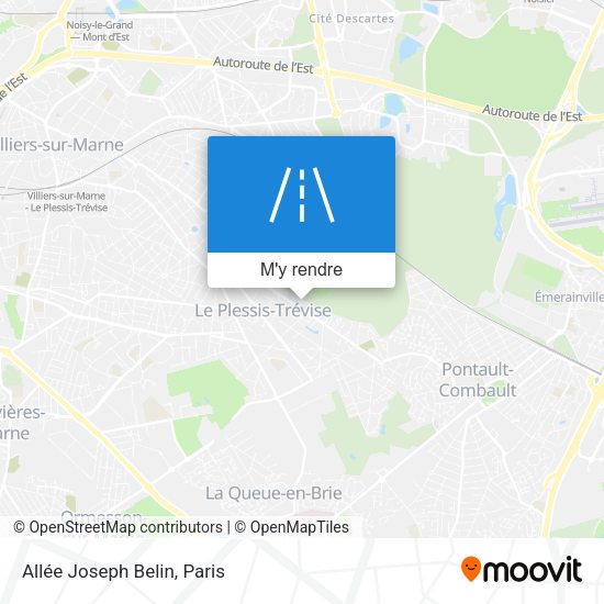Allée Joseph Belin plan
