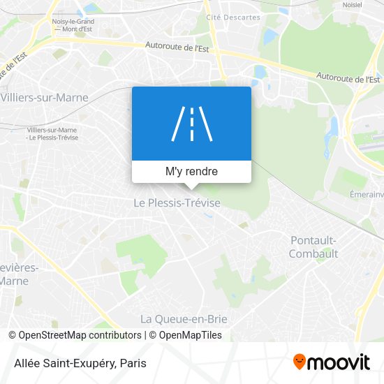 Allée Saint-Exupéry plan